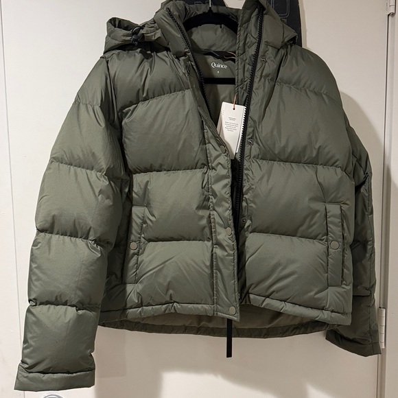 NWT Quince Responsible Down Cropped Puffer Jacket - Picture 8 of 9